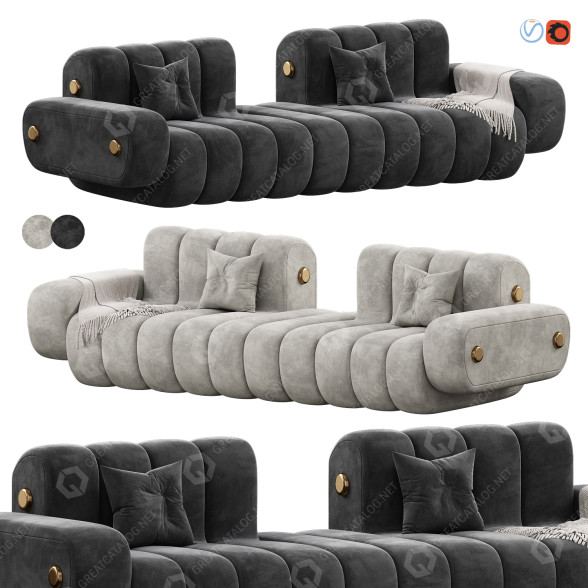 Sofa Porus Studio Dakota model 3D