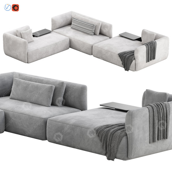 Sofa MDF Italia Cosy Set 2 3D-Modell