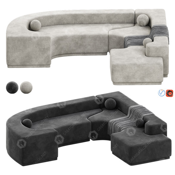 Sofa Lara by Pamio 3D-Modell