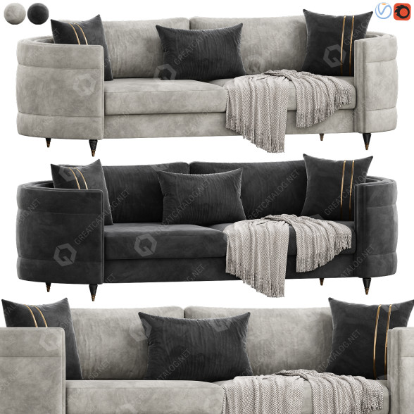 Sofá Cadde Yildiz Diamond Modelo 3D