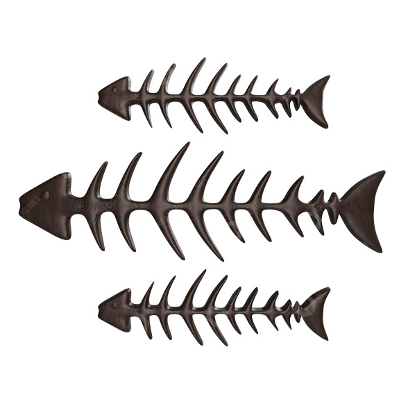 Подвесной декор Fish Sceleton 3D модель