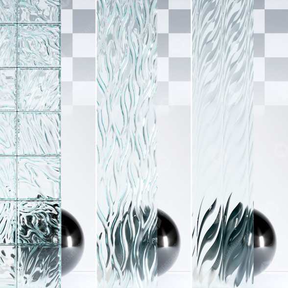Скло Nathan Allan 4K Materials V2-4 3 Materials 3D модель