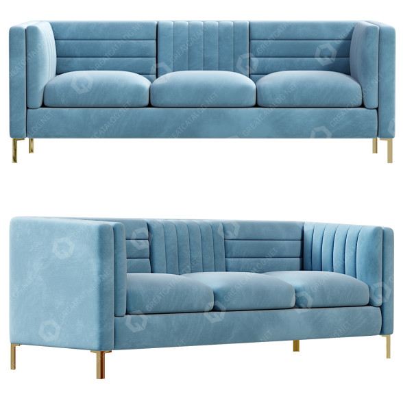 Диван Chesterfield 3 Seater 3D модель