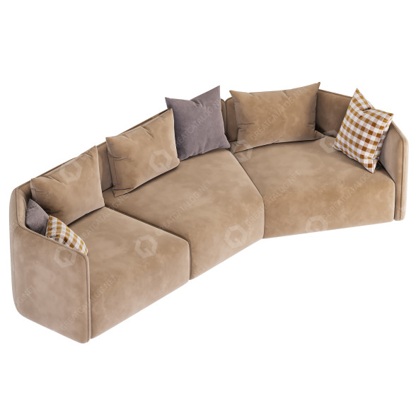 Диван Moroso Chamfer 3D модель