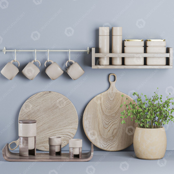 Декор Kitchen Accessories 08 3D модель