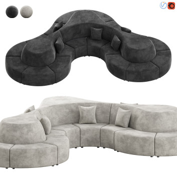 Canapé Davison Highley Cloverleaf Bloid