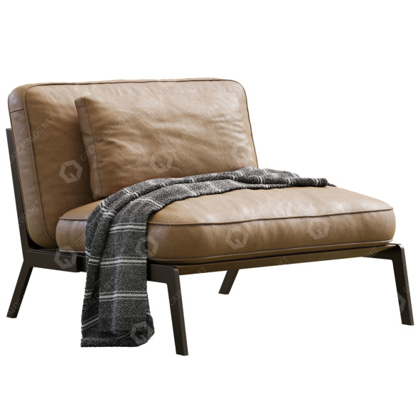 Fotel Flexform Happy model 3D