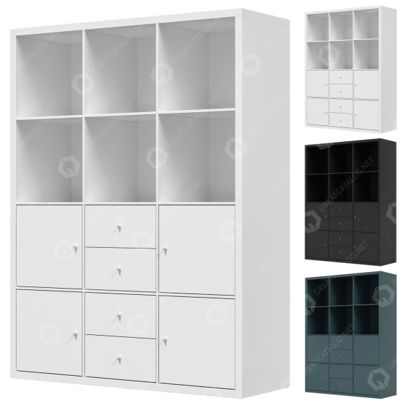 Шафа IKEA Kallax 3D модель