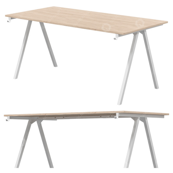 Desk IKEA Trotten 3D model