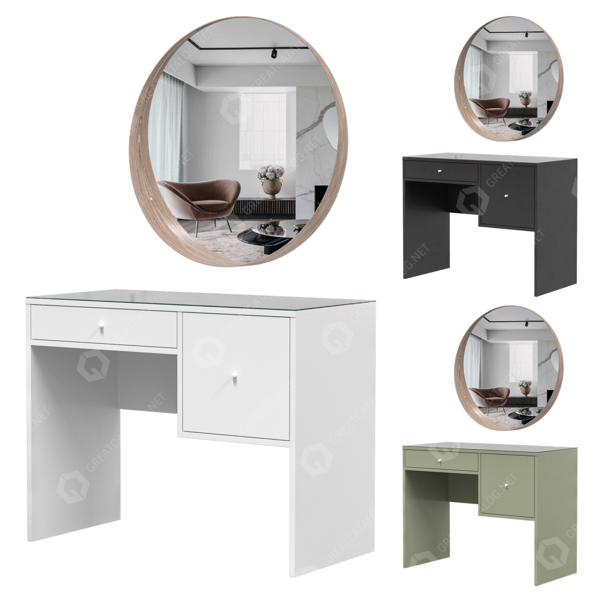 Dressing Table IKEA Syvde 3D model #30250 | GreatCatalog