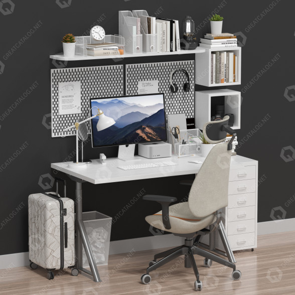 Рабочее пространство IKEA Set 23 Gruppspel 3D модель