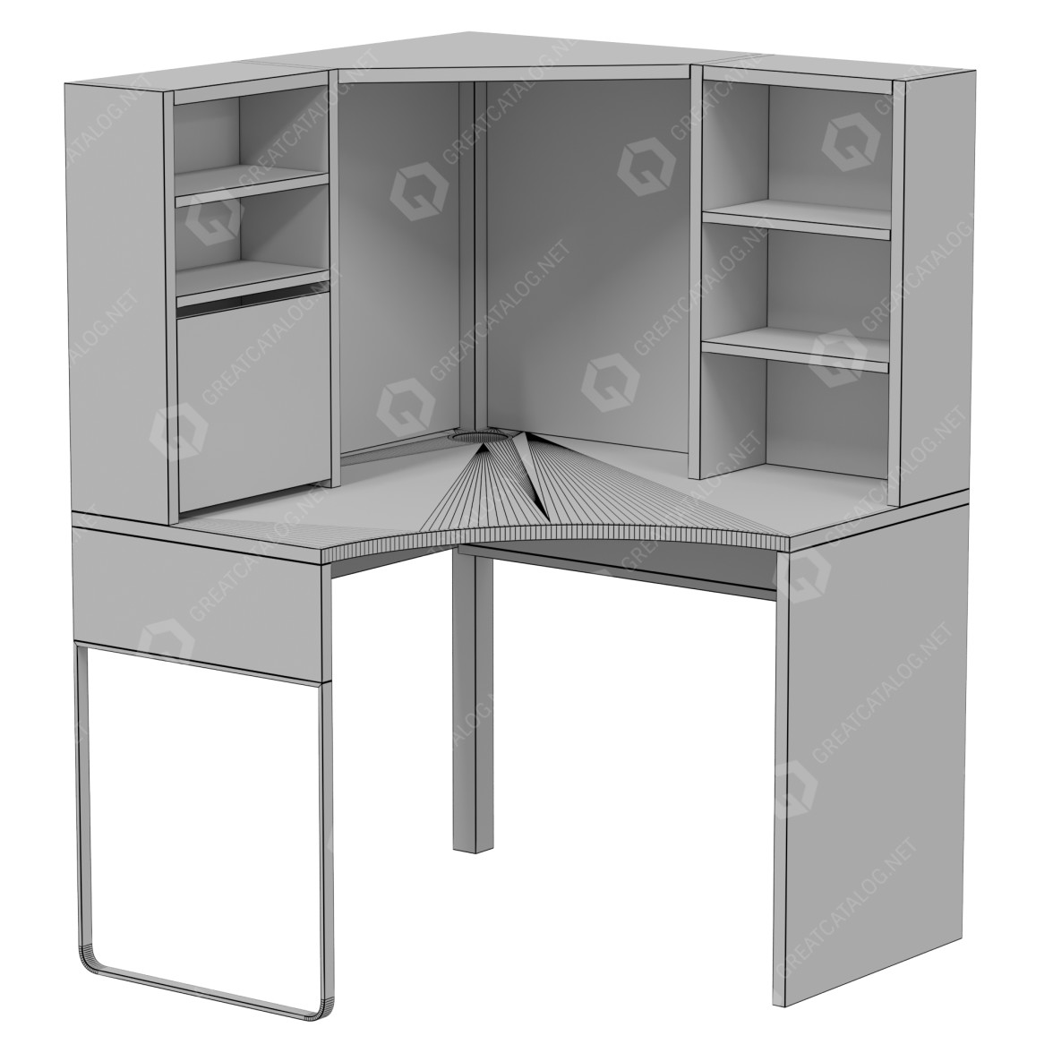 3D model Desk IKEA Mike, image size:1176x1176