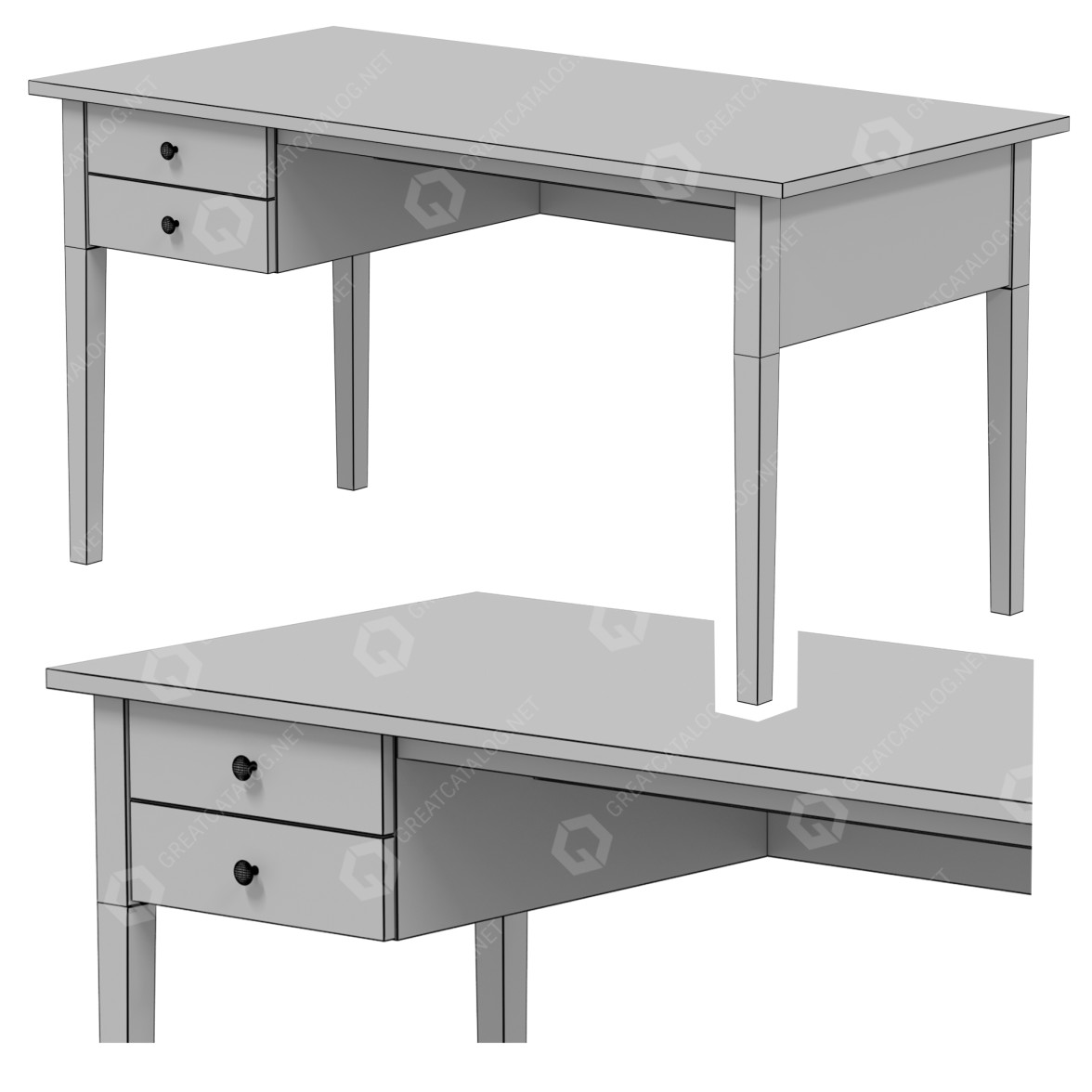 Desk IKEA Arkelstorp 3D model - GreatCatalog 30262