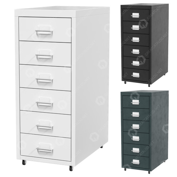 Тумбочка IKEA Helmer 3D модель