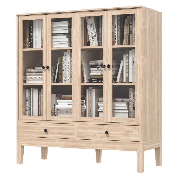 Bookcase and Books IKEA Idanas 3D model GreatCatalog 30275