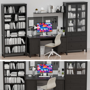 Espacio de trabajo IKEA Office 22 Modelo 3D