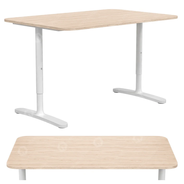 Desk IKEA Bekant 3D model #30303 | GreatCatalog