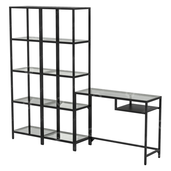 Rack avec table pour ordinateur portable IKEA Vittsjo modèle 3D