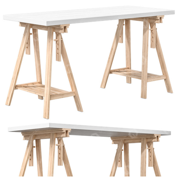 Desk IKEA Lagkapten Mittback 3D model