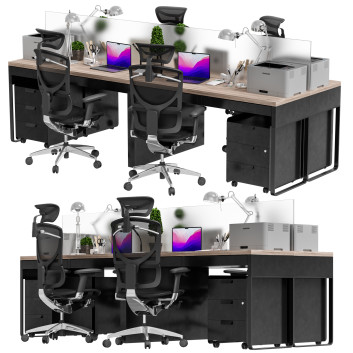 Espacio de trabajo IKEA Office Workplace 16 Modelo 3D