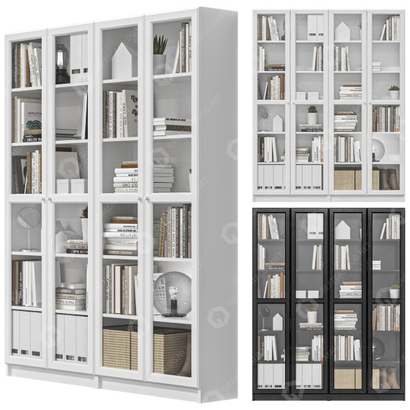 Стелаж IKEA Billy 3D модель