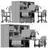Espacio de trabajo IKEA Set 30 Langfjaell - DmytroSer