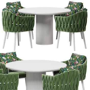 Table and Chairs PN Home Roma Lux Velvet