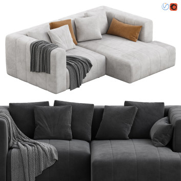 Sofá High Fashion Home Langham Channeled 2