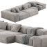 Sofa Living Divani Extrasoft Set 3 - 3dcloudd