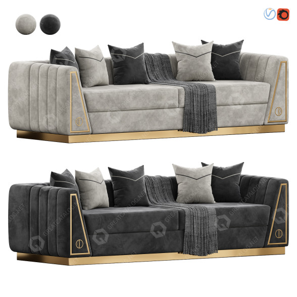 Sofa MR Classic Versace 3D model