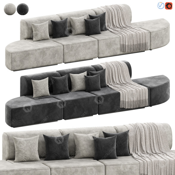 Sofa Stage Stage 003 model 3D