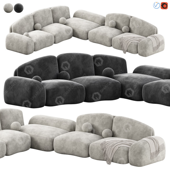 Sofa The Legend by Roman Plyus 3D model