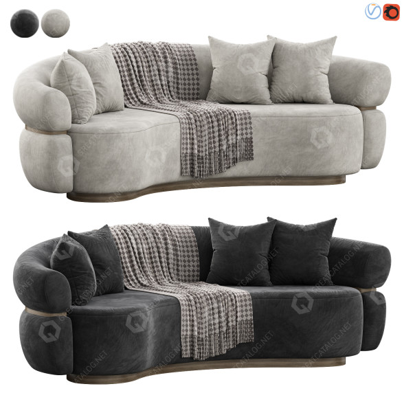 Sofa Dooq Malibu 3D model