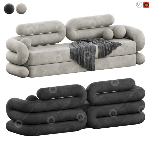 Sofa STIR Design Tube 3D model
