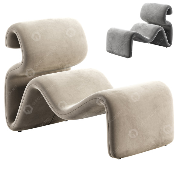 Fotel Artilleriet Etcetera model 3D