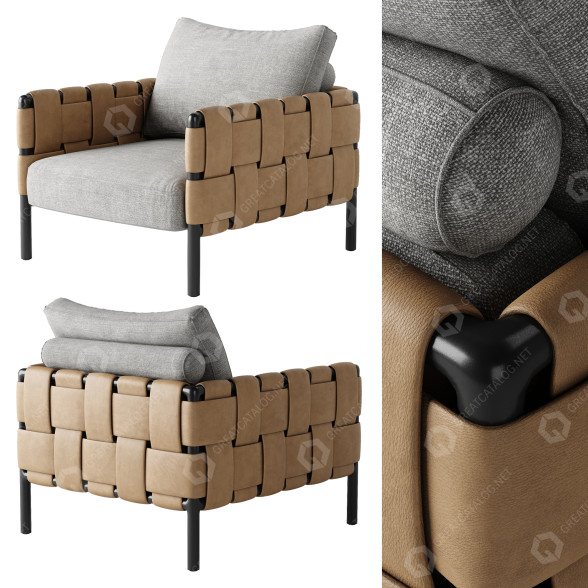 Armchair Turri Ratio 3D model