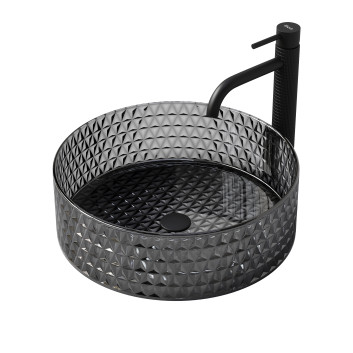 Umywalka Rea Cristal Black