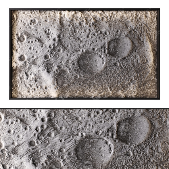 Стінова панель Surface of the Moon 3D модель