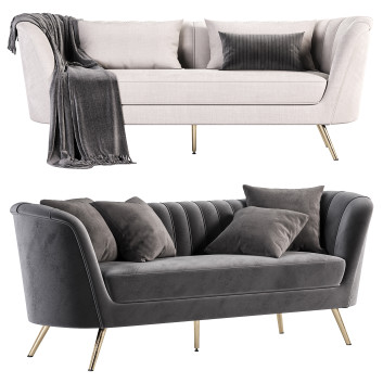 Диван  Meridian Furniture Margo 3D модель