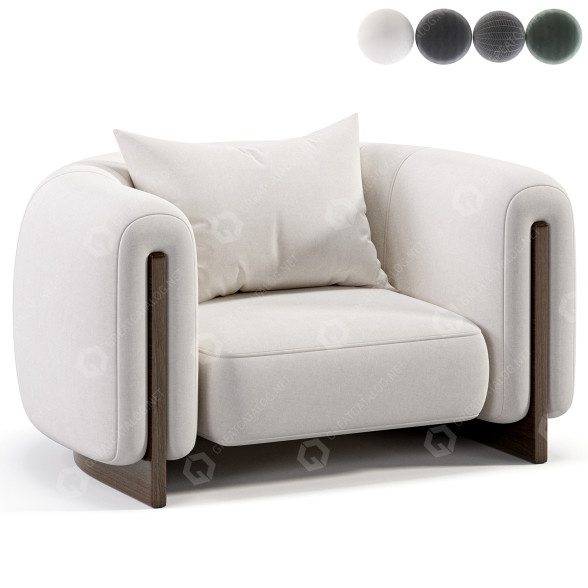 Sessel Stephane Parmentier Minuit 3D-Modell