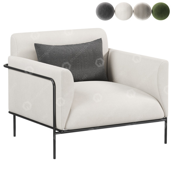Fotel Natadora Scribe model 3D