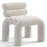 Silla Homary Beige Velvet Accent - Armada 