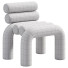 Silla Homary Beige Velvet Accent - Armada 