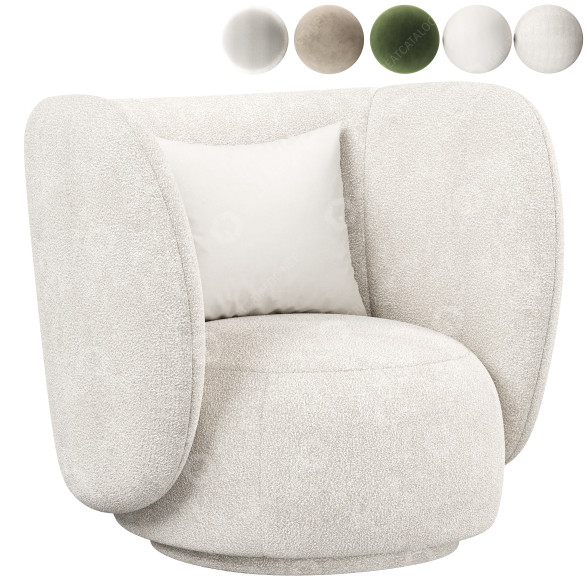 Крісло ferm LIVING Rico Lounge 3D модель