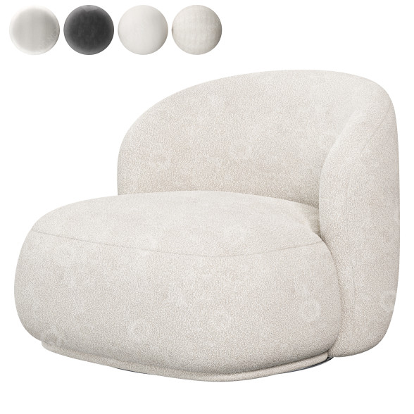 Sillón Blanc d'Ivoire Lisette Modelo 3D