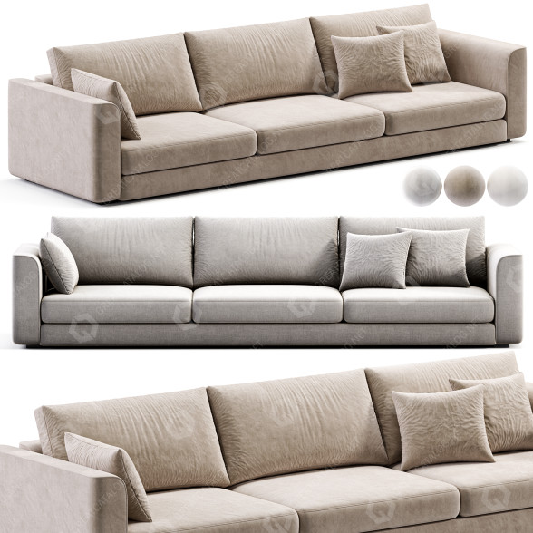 Sofa Orenda Living Grey 3D-Modell
