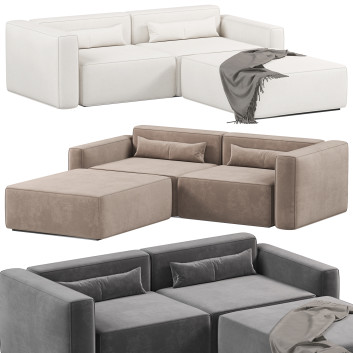 Sofa Gus* Modern Mix Modular 3 PC Sectional