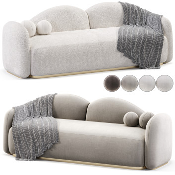 Sofa Fluffy Clouds Curved