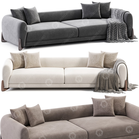 Sofa Porada Softbay 3D-Modell