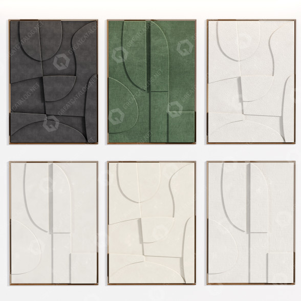 Decoración de pared Edith Beurskens Duo 2 1 Blanche 2 Archi Modelo 3D